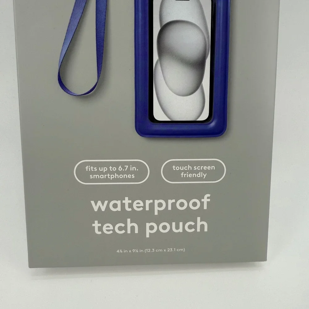 Heyday‎ Waterproof Tech Pouch Blue Fits up to 6.7